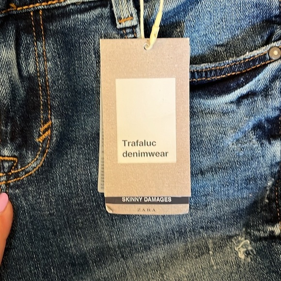 NWT Zara Women’s Blue Jeans Size 4 - Picture 4 of 7